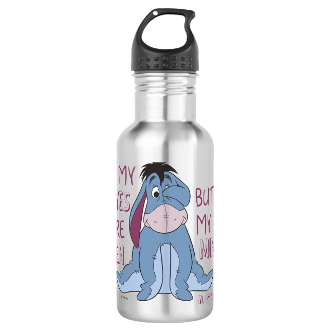 Eeyore | My Mind is Asleep Quote Water Bottle (Front)