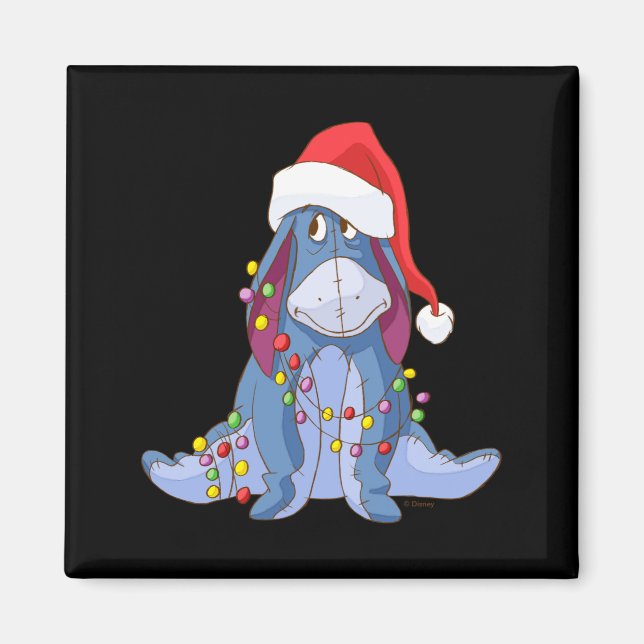 Eeyore Santa Claus  Magnet (Front)