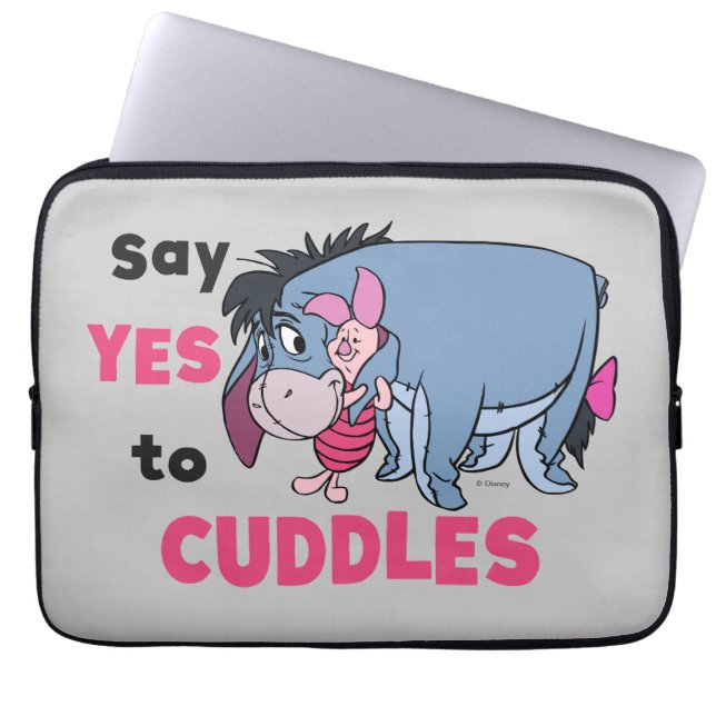 Eeyore | Say Yes to Cuddles Laptop Sleeve (Front)