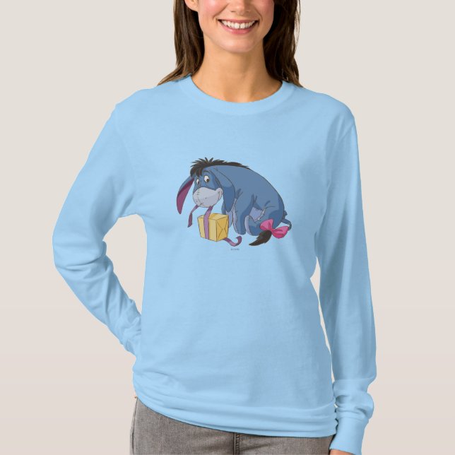 Eeyore Wrapping Gift T-Shirt (Front)