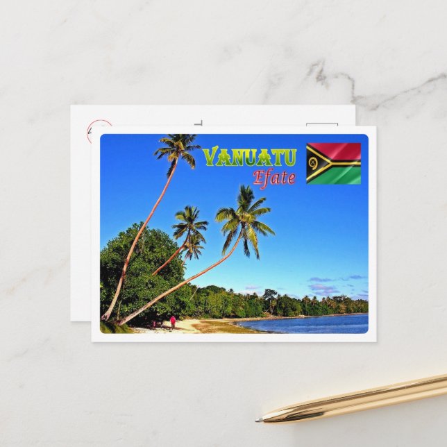 Efate - Erakor Beach - Vanuatu - Postcard (Front/Back In Situ)
