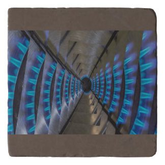 effect droste of a plate of the gas on trivet