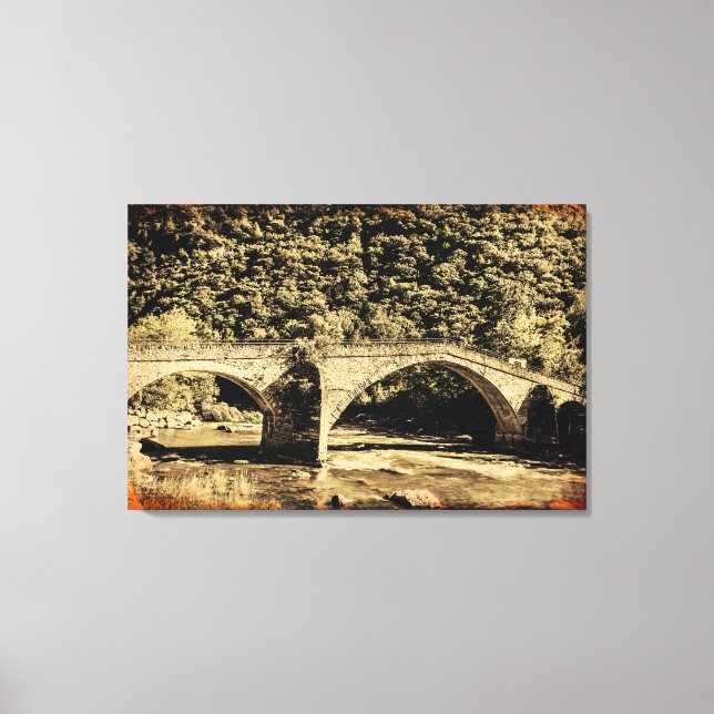 EFFECT GRUNGE on medieval on canvas print (Front)