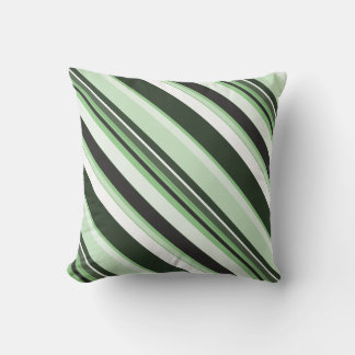 Effective Contemporary Diagonal Stripes Throw Pillow
