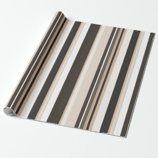 Effective Contemporary Diagonal Stripes Wrapping Paper