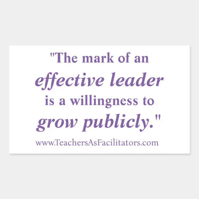 Effective Leader Sticker | Zazzle
