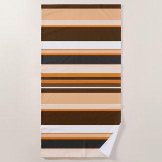Effective Orange Contemporary Orizontal Stripes