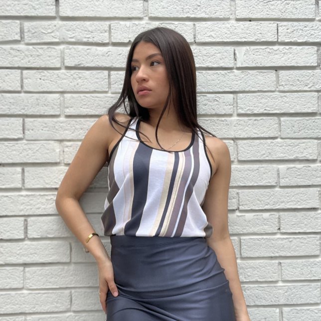 Effective Sandy Contemporary Stripes Tank Top (Creator Uploaded)