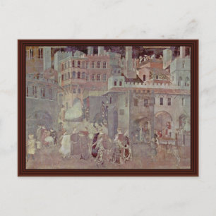 Effects Of Good Government In The City" Postcard