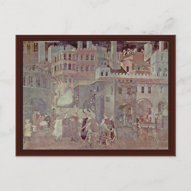 Effects Of Good Government In The City" Postcard (Front)