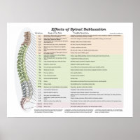 Effects of Spinal Subluxation Poster Chiropractic