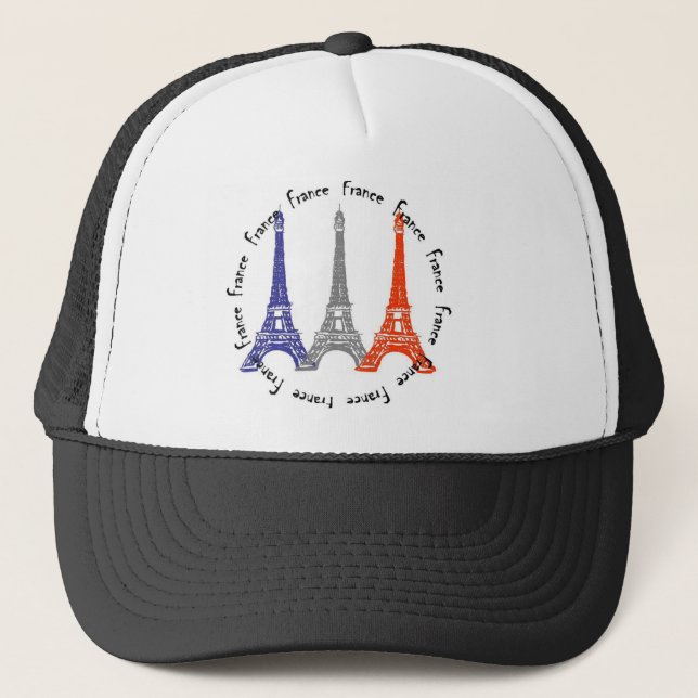 effel tower trucker hat (Front)