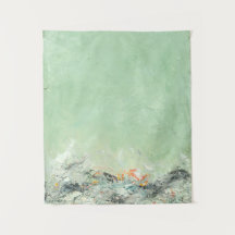 Effervesce - green minimalist abstract art