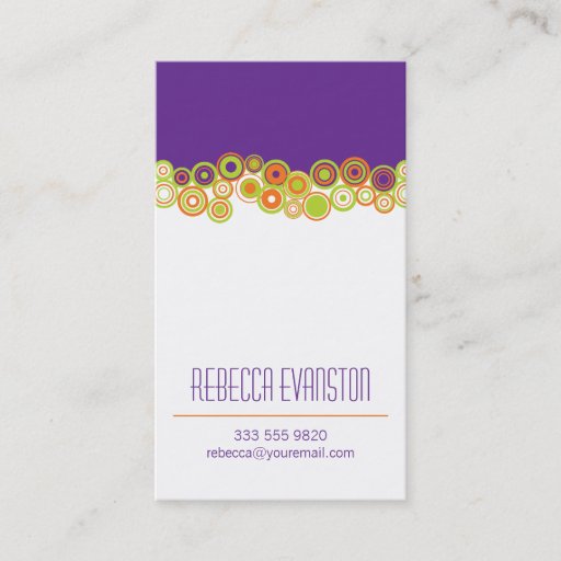 Customizable Effervescence Personal Business Card