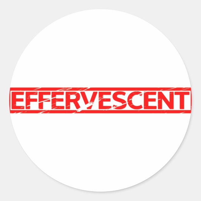 Effervescent Stamp Classic Round Sticker (Front)