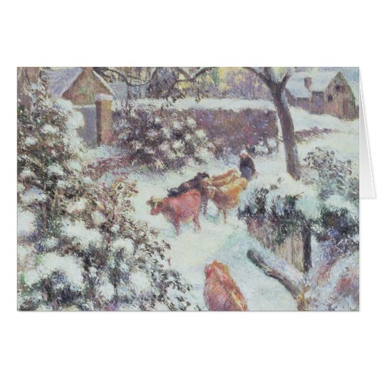 Effet de Neige a Montfoucault, 1882 Cards (Front Horizontal)