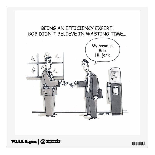 Efficiency Expert square wall decal (Front)