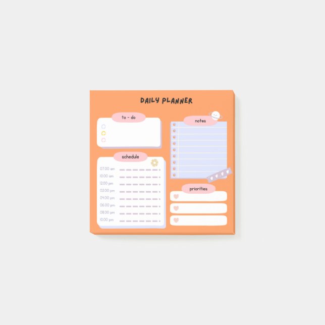 Efficient Daily Planner Notes (Front)