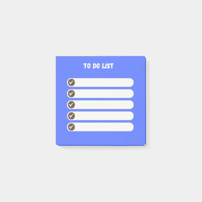 Efficient To-Do List Notes (Blue) (Front)