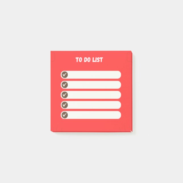 Efficient To-Do List Notes (red) (Front)