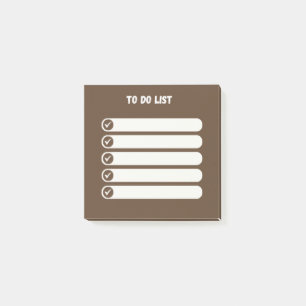 Efficient To-Do List Post-It Notes (brown)