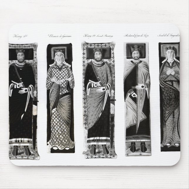 Effigies of Henry II  Eleanor of Aquitaine Mouse Pad (Front)