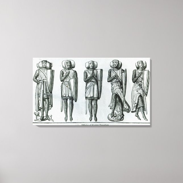 Effigies of Knight Templars Canvas Print (Front)