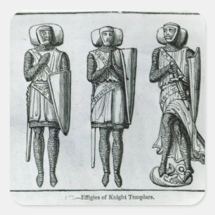 Effigies of Knight Templars Square Sticker