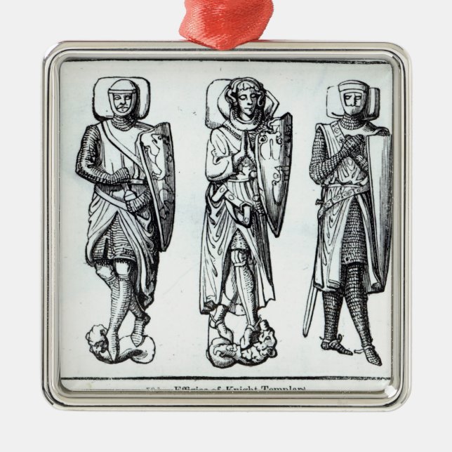 Effigies of Knights Templars Metal Ornament (Front)