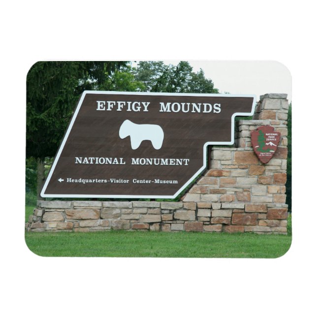 Effigy Mounds Entrance Magnet (Horizontal)