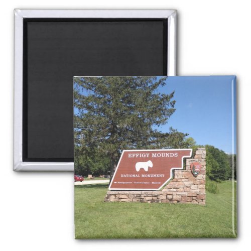 Effigy Mounds National Monument Entrance Sign Magnet