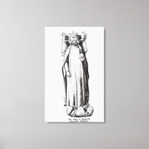 Effigy of Edward II from Gloucester Cathedral Canvas Print