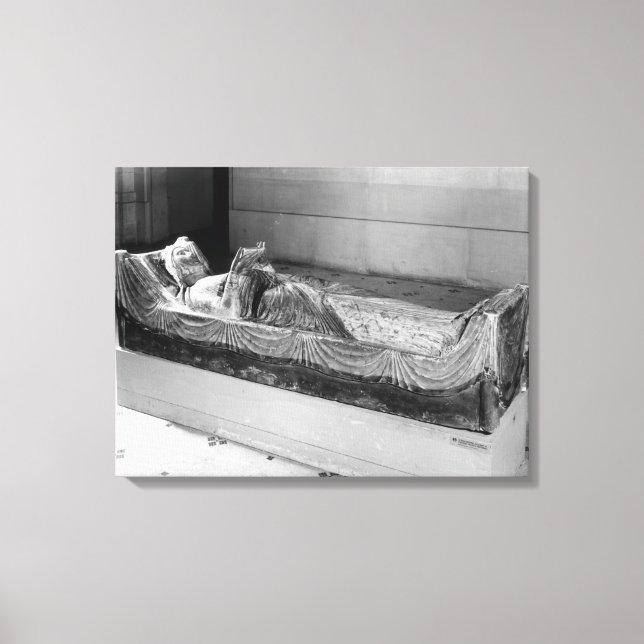 Effigy of Eleanor of Aquitaine Canvas Print (Front)