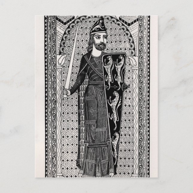 Effigy of Geoffrey Plantagenet Postcard (Front)