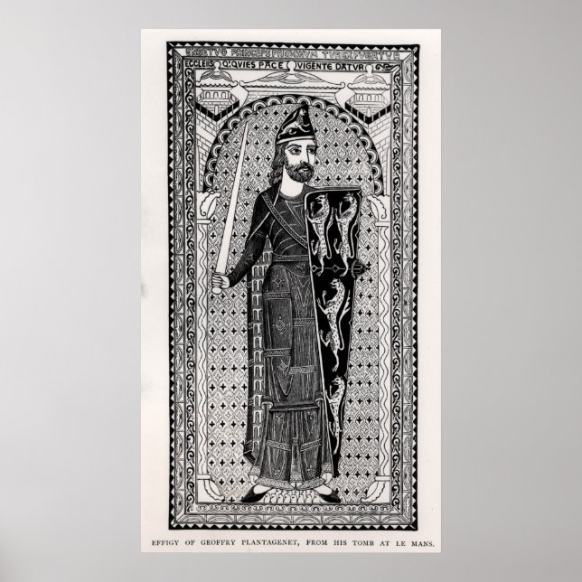 Effigy of Geoffrey Plantagenet Poster (Front)