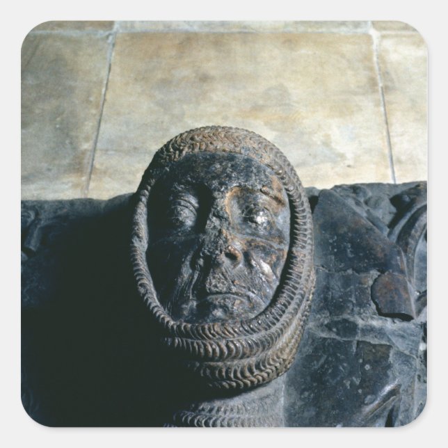 Effigy of William Marshal  Earl of Pembroke Square Sticker (Front)