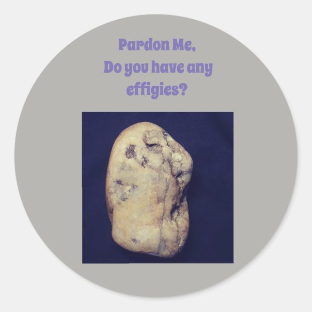 Effigy sticker with Native American Indian human (Front)