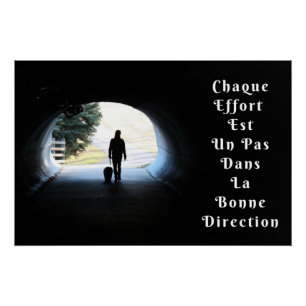 “Effort” affiche citation positive Poster