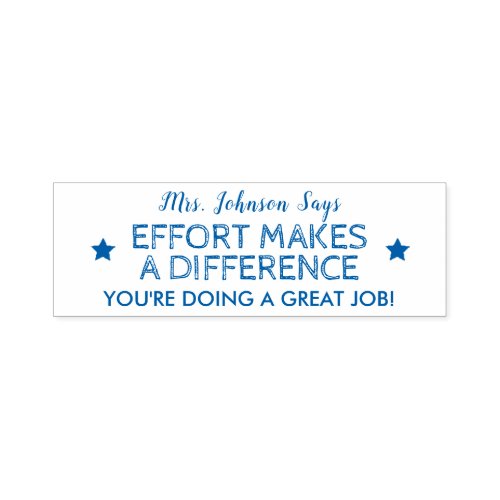 Effort Doing A Great Job Personalized Teachers Self_inking Stamp