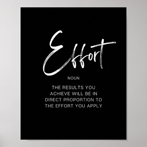 Effort Poster