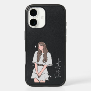 Effortless beauty Girl Customizable iPhone 16 Case
