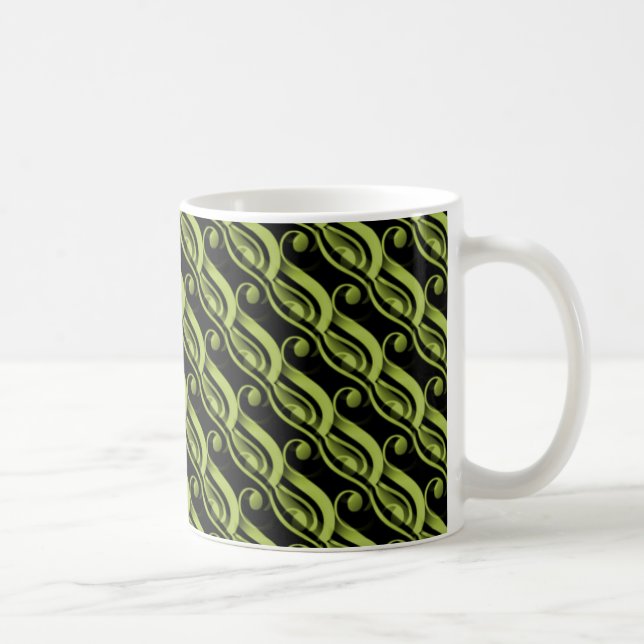 Effortless Charm Mug, Olive Green Coffee Mug (Right)