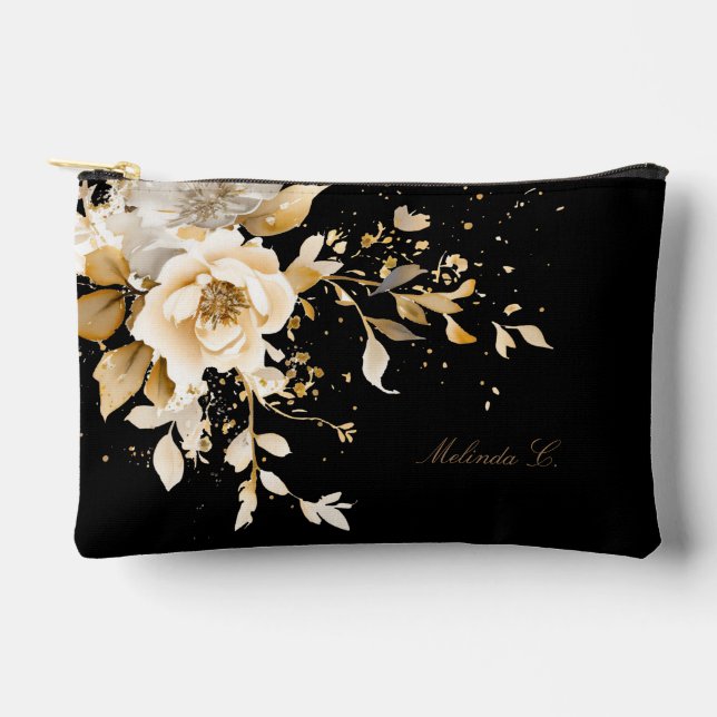Effortless Elegance Floral Make-Up Bag (Front)