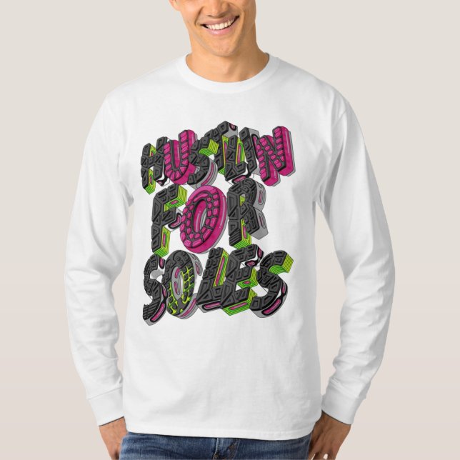 Effortless Style: Vogue Voyage Long Sleeve T-Shirt (Front)
