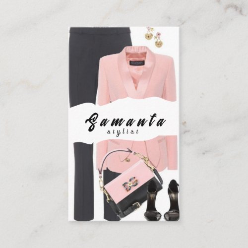 Effortless Wardrobe Stylist Business Card