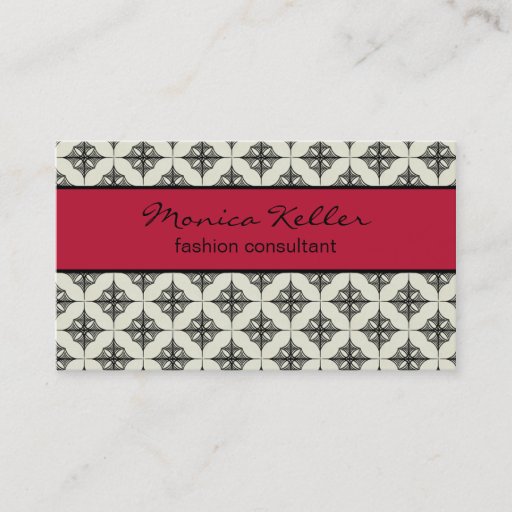 Customizable Effortlessly Stylish Business Card, Magenta