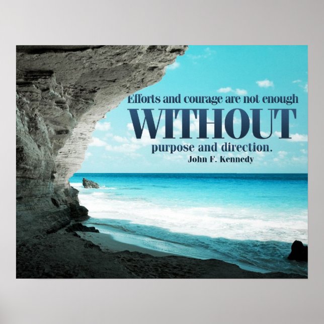 Efforts and Courage Custom Poster (Front)