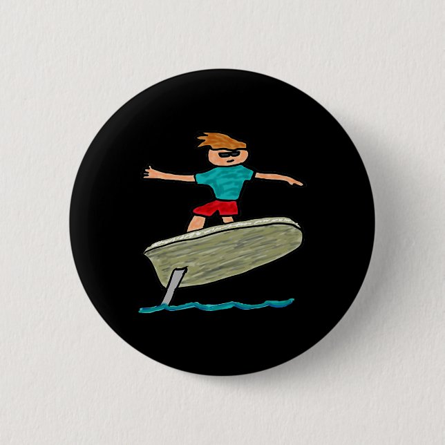 Efoil Surfing  Button (Front)
