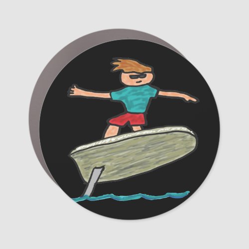 eFoil Surfing Car Magnet