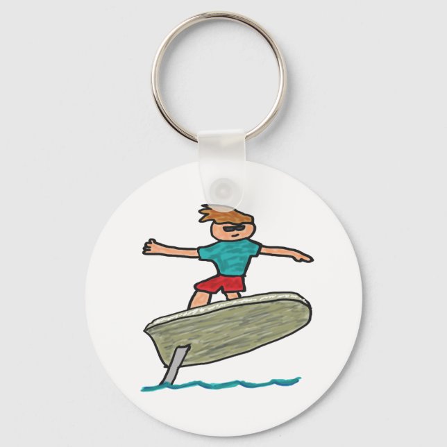 Efoil Surfing Keychain (Front)